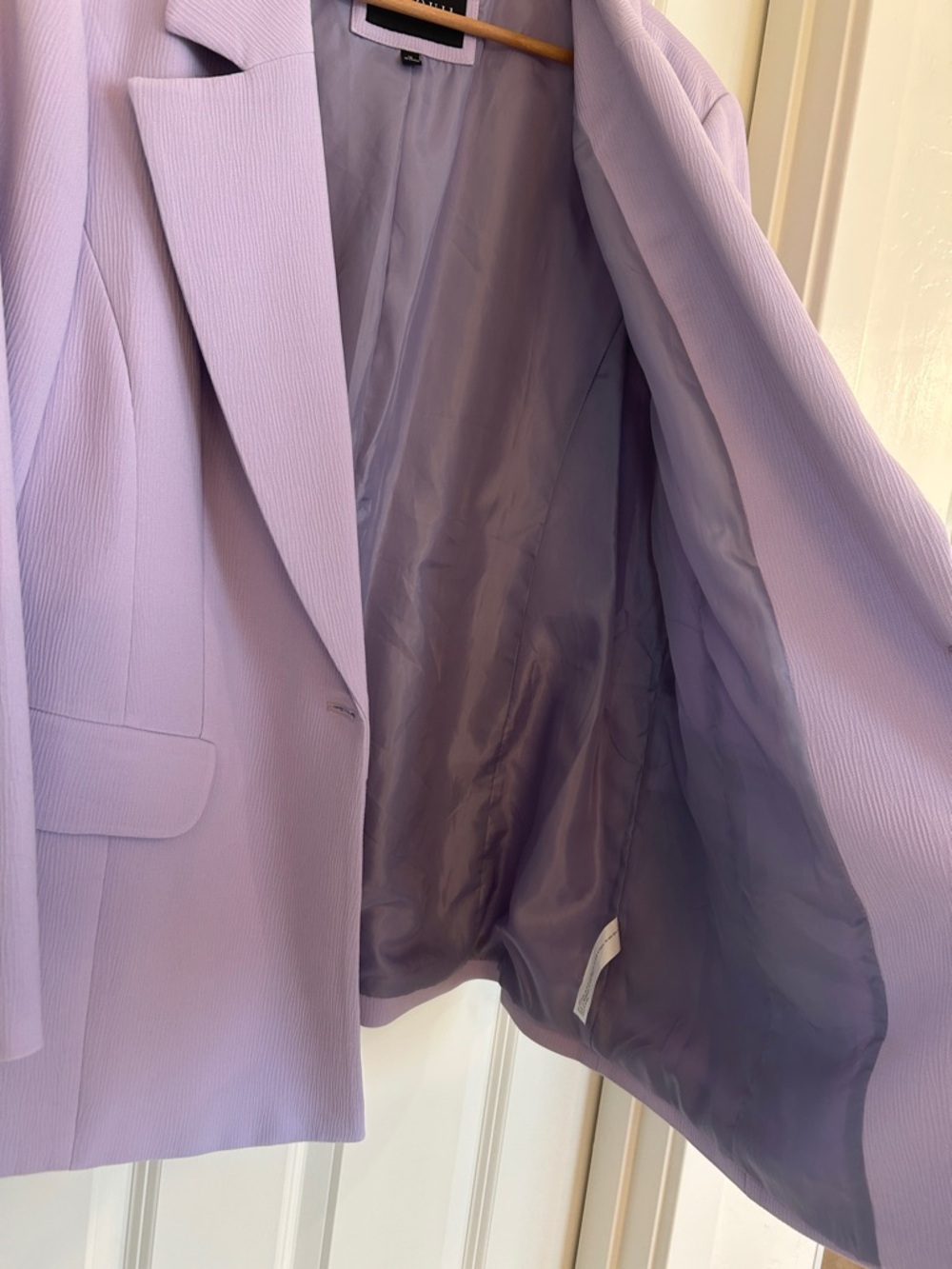 Eloquii Lavender Pastel Tailored Single Breasted Blazer Jacket Size 14 - Picture 7 of 10